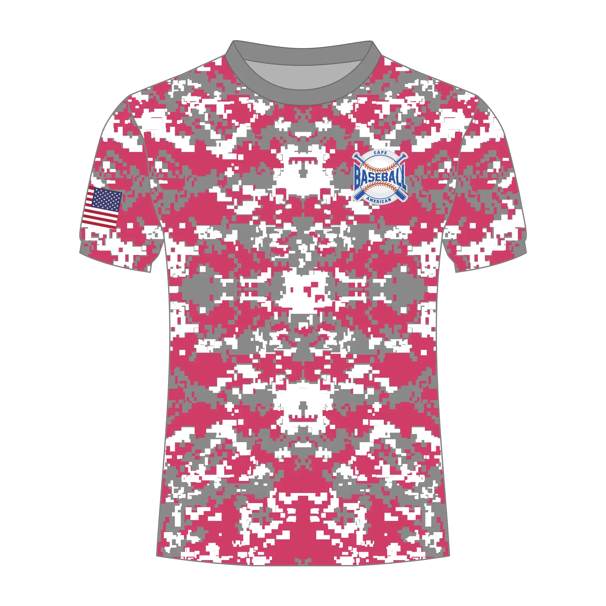 CA Dri Fit Shirt Gray Pink Camo