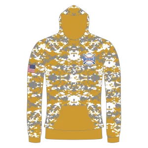 CA Sweatshirt Hoodie Gray Gold Camo