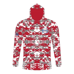 CA Long Sleeve Shirt Hoodie Gray Red Camo