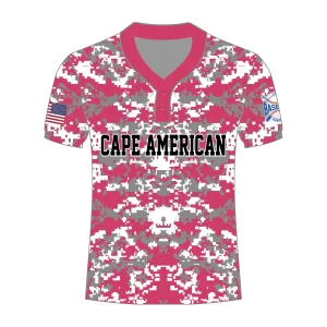 CA Two Buttons Jersey Gray Pink Camo