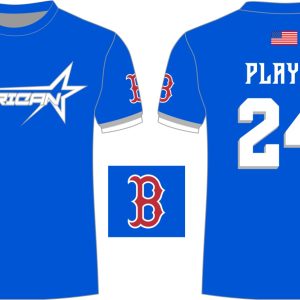 CA Dri Fit Shirt Blue Red Sox
